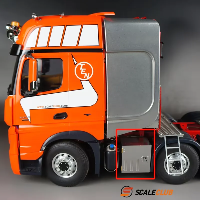 Scaleclub Tamiya 1/14 mud head tow head trailer heavy tow toolbox 52mm with handle DIY accessories