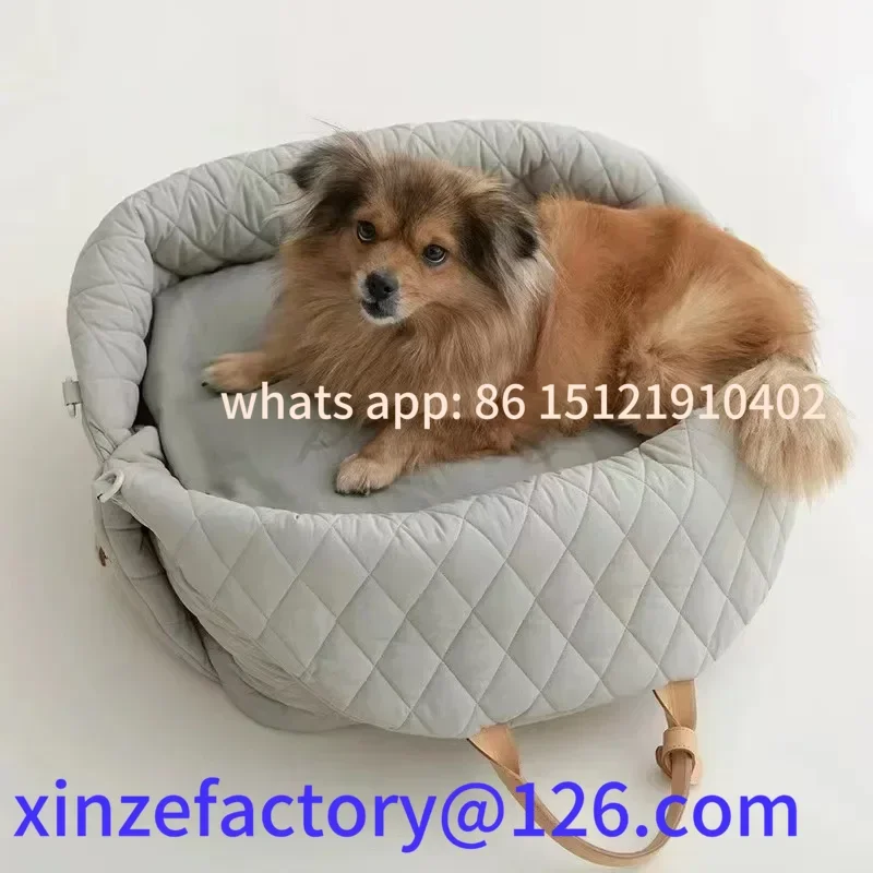 Customizable Upgraded Pet Dog Kennel Nylon Waterproof Pet Bag Detachable Portable Car Dual-use Travel