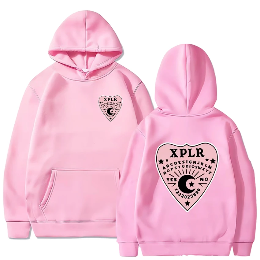 Sam and Colby XPLR Men's and Women's Hooded Sweatshirt Long sleeved Casual Hoodie Warm Street Clothing Winter Top