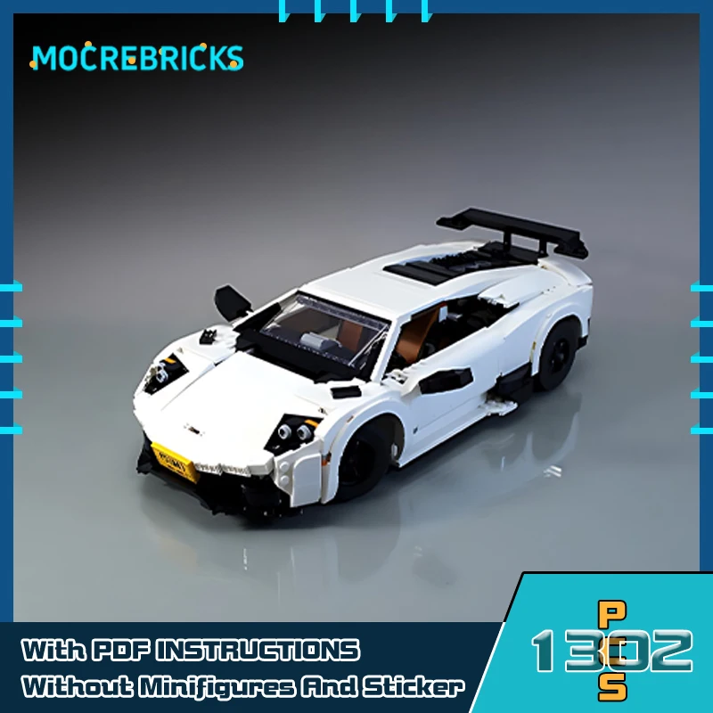 Speed Champion SV Racing Sport Car Model, City Supercar Building Blocks, Bricks Toy, Presentes colecionáveis para crianças, MOC-137369