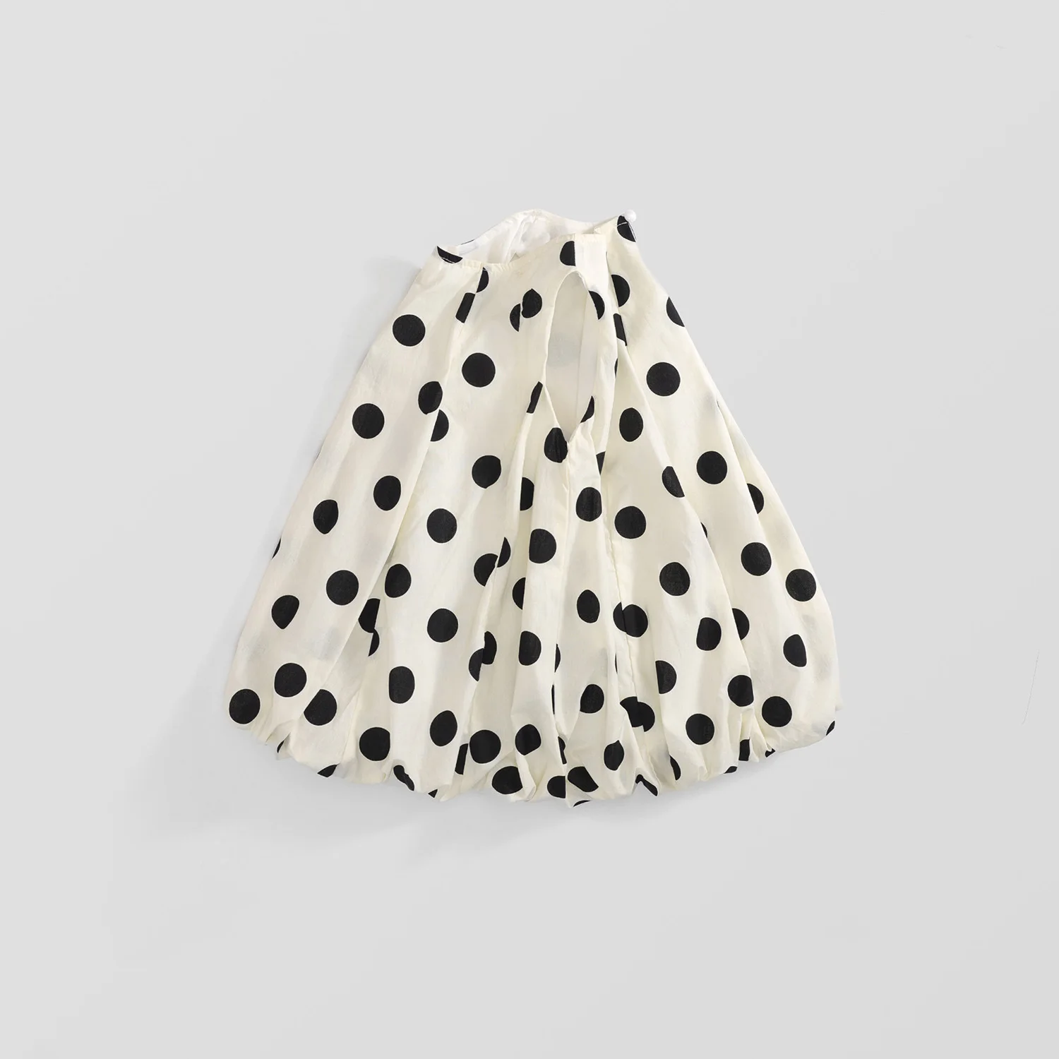 Girls' polka dot vest dress 2026 summer new item for baby girls, sleeveless floral bud skirt black polka dot dress