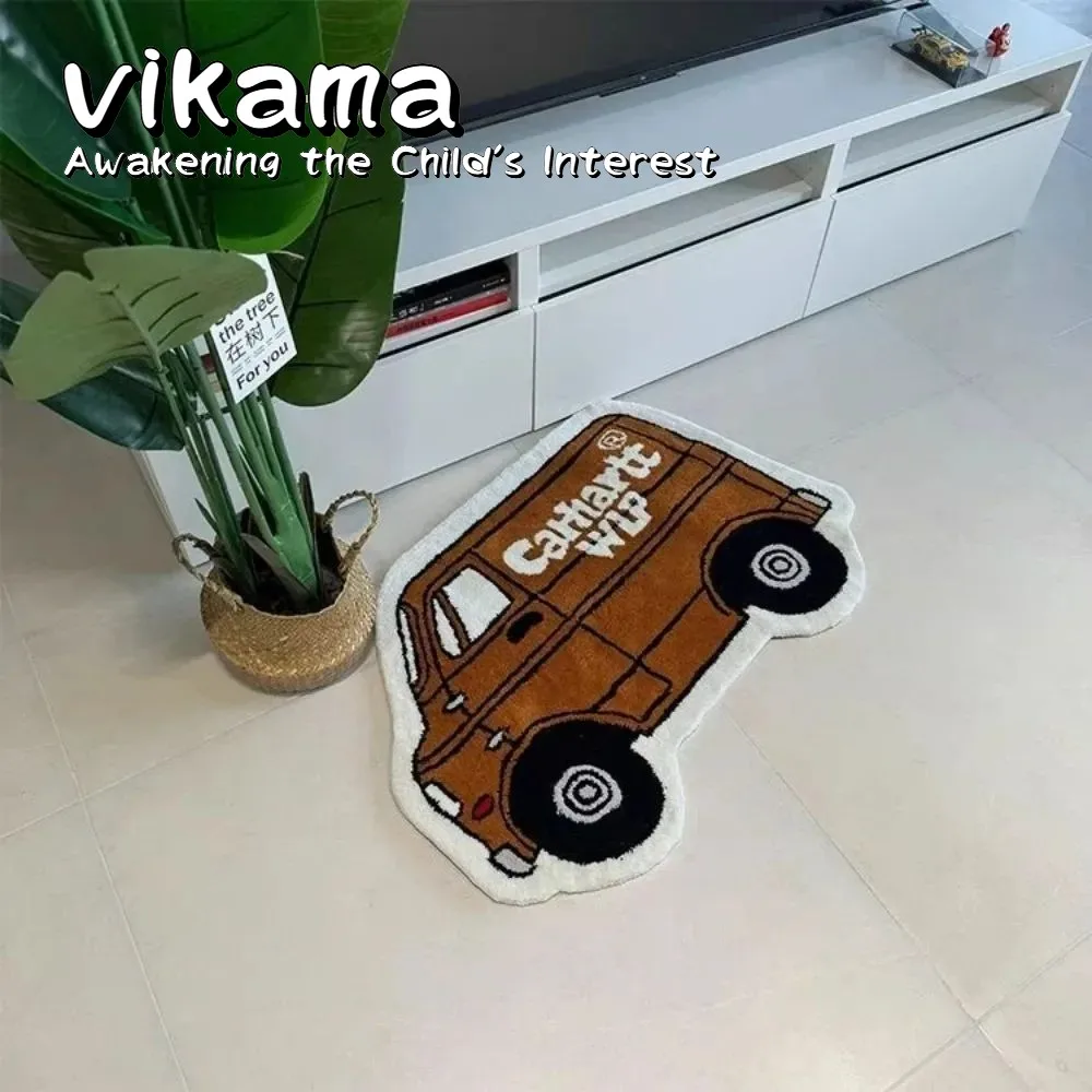 سجاد وسجاد أرضية متعدد المشاهد مضاد للانزلاق من VIKAMA - ديكور منزلي للسيارة وغرفة المعيشة وغرفة النوم وغرفة الأطفال