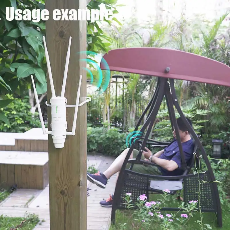 Outdoor WiFi Long Range Extender High Power AC1200/600/300 Outdoor Draadloze WiFi Repeater AP/WiFi Router Dual Dand 2.4G + 5Ghz