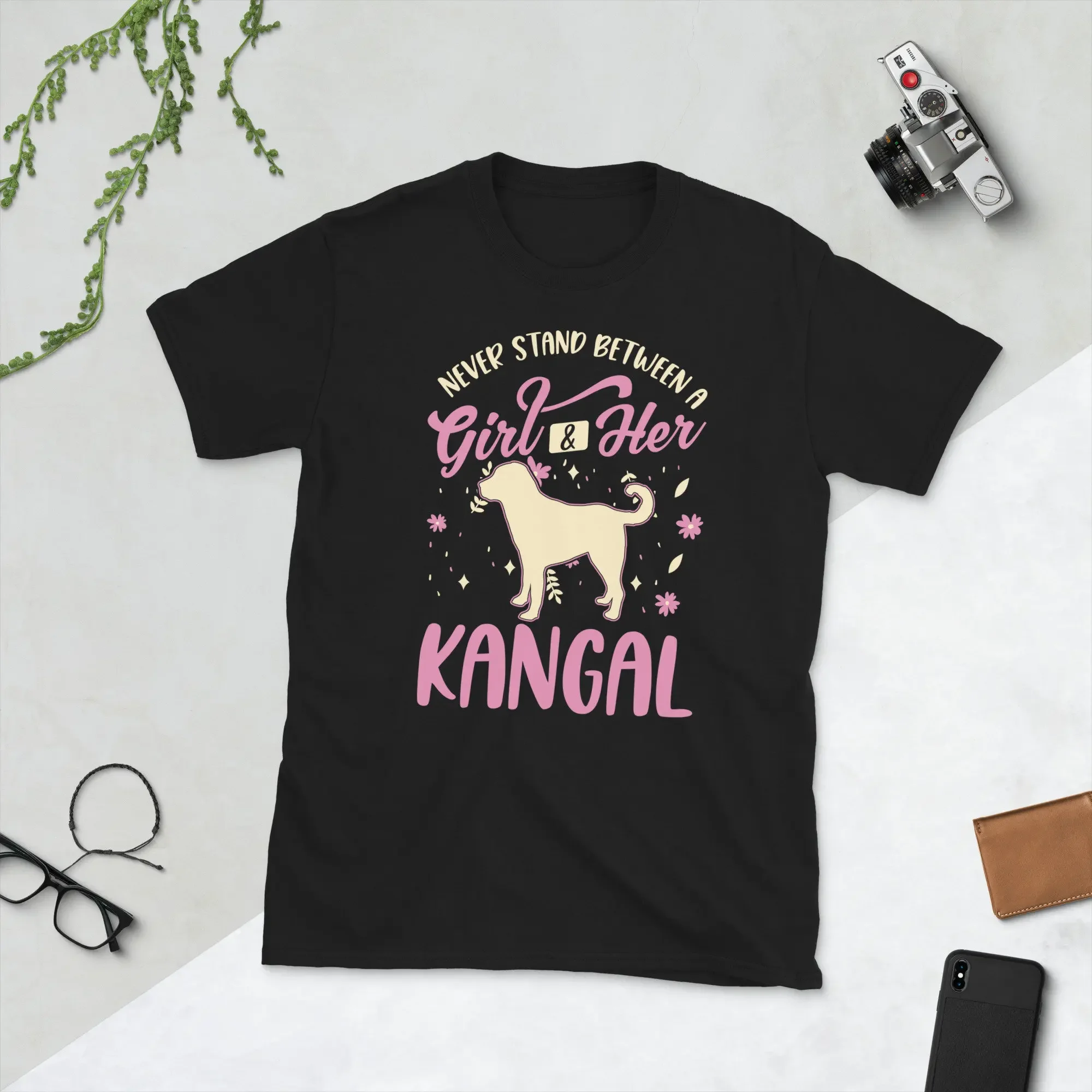 Never Stand Between A Girl And Her Kangal T Shirt Women Dog S