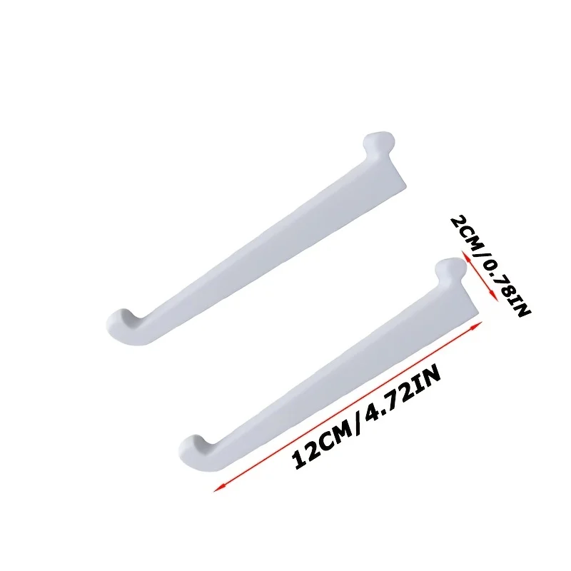 2pcs Caravan Keder Track Hooks | 12cm/4.72in Long Hooks for Window Above Keder Track,Support for Lamps or Lanterns,Made of ABS