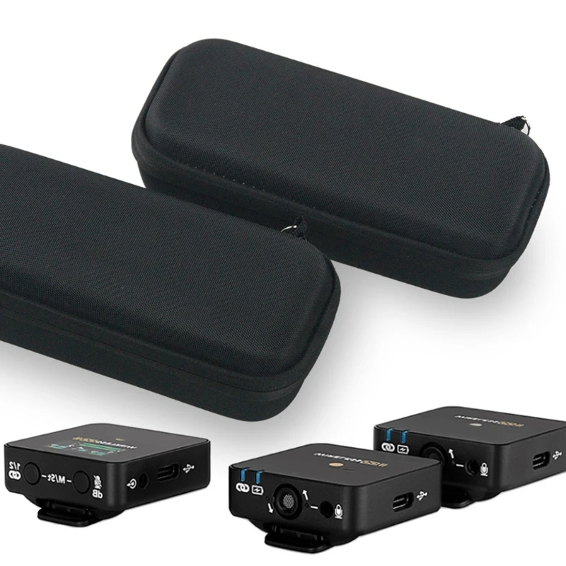 Lightweight Storage Bag for RODE Wireless Go2 Microphones Perfect for Travel and Outdoor Recording Inner Mesh Pocket