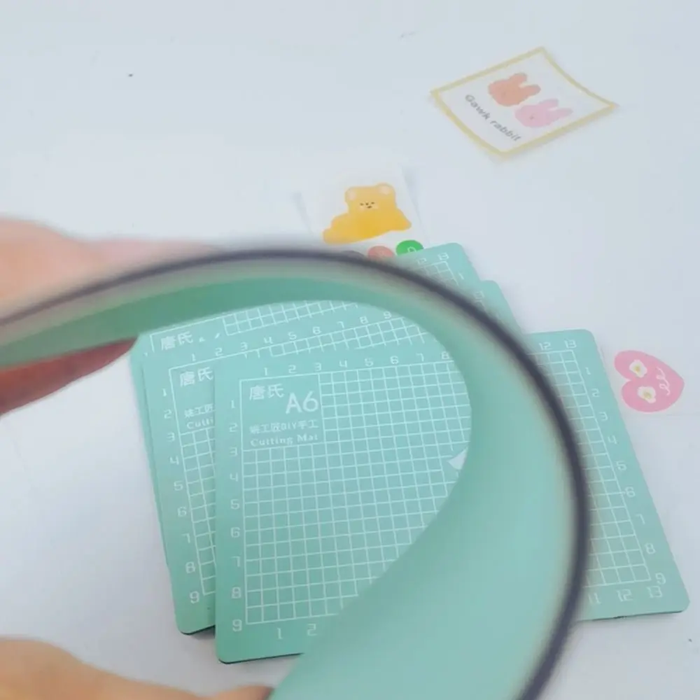 Strumenti Manuali per Riparazione PVC, Banco da Lavoro per Fai-da-Te, Tappetino da Taglio a Griglia A6, Tappetini per Patchwork, Tavola per Incisione, Tavola da Taglio per Carta