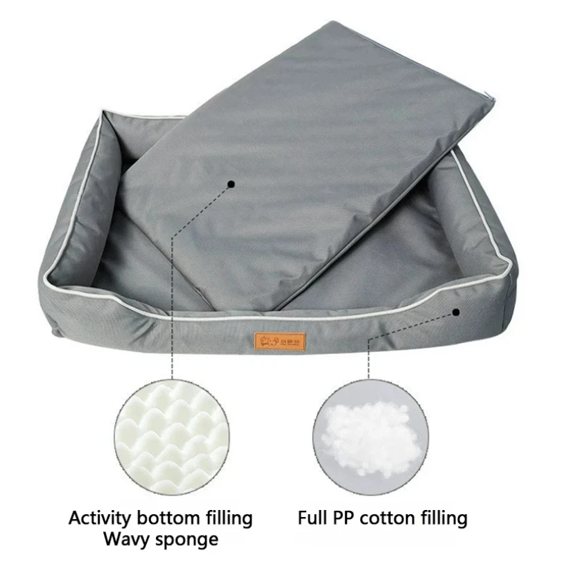 

Removable Waterproof Dog Bed Upgrade 900D Oxford More Waterproof More Bite-resistant Dogs Beds for All Seasons Dog Accessories