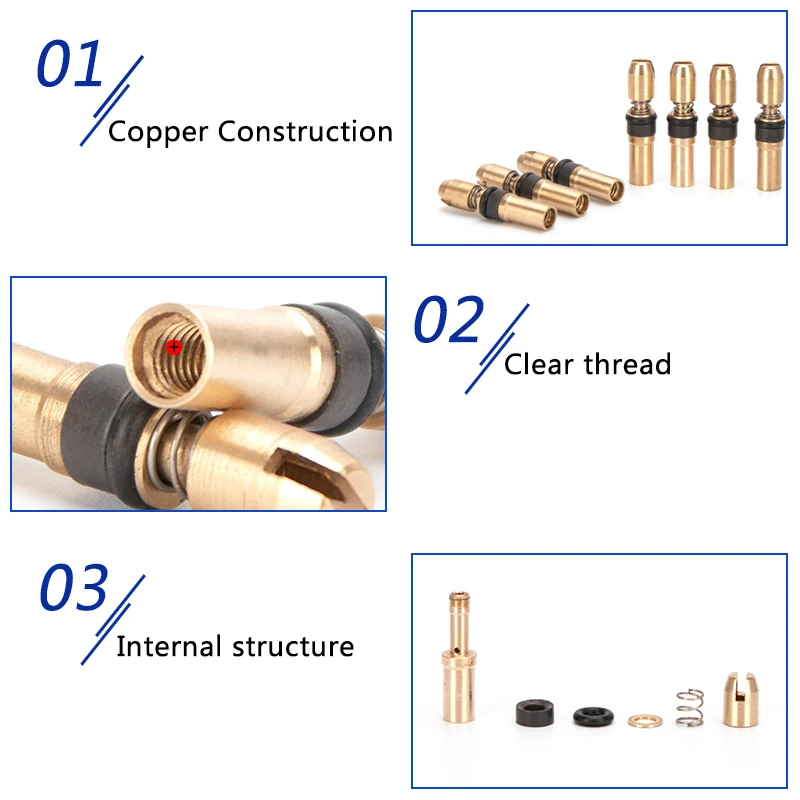 ارتفاع ضغط 300bar 4500psi قطع غيار مضخة الهواء 100% النحاس المكبس المرحلة الثالثة استبدال عدة #3