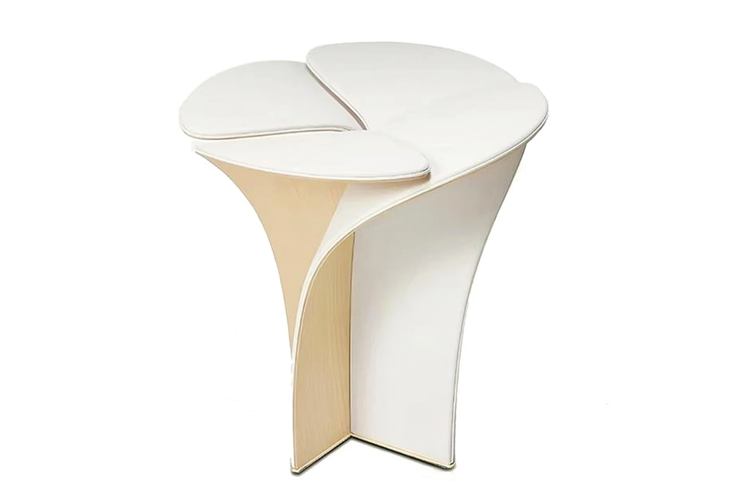 

Light Luxury High-end Leather Dressing and Makeup Stool Modern Luxury Home Creative Petal Low Stool