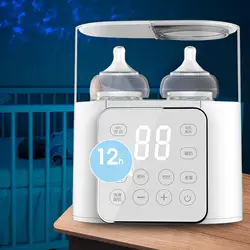 Baby Feeding Bottle Warmer 24Hrs Thermostat Travel Milk Heater Machine Formula and Breastmilk Heating Device for Travel