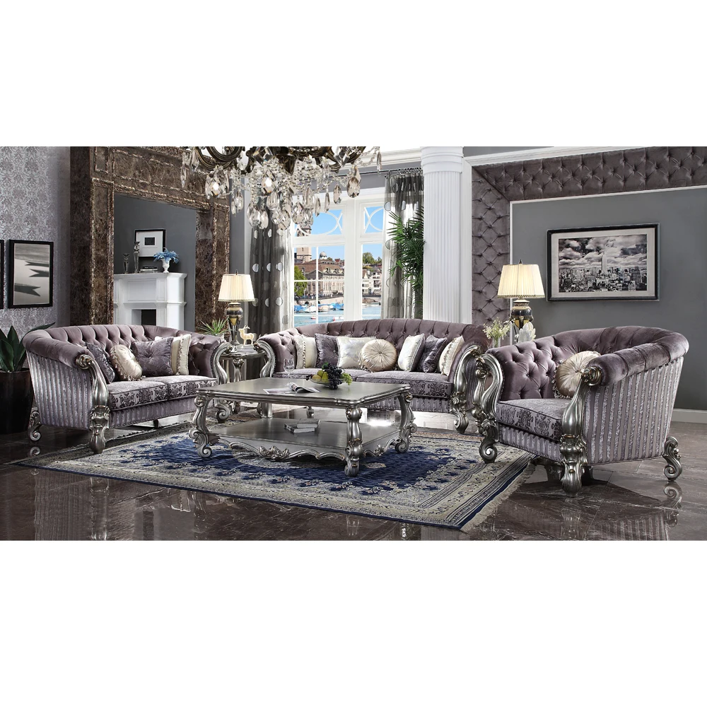 Elegant Furniture European Style Sofa Set Arabic Style Living Room Furniture for Home Use