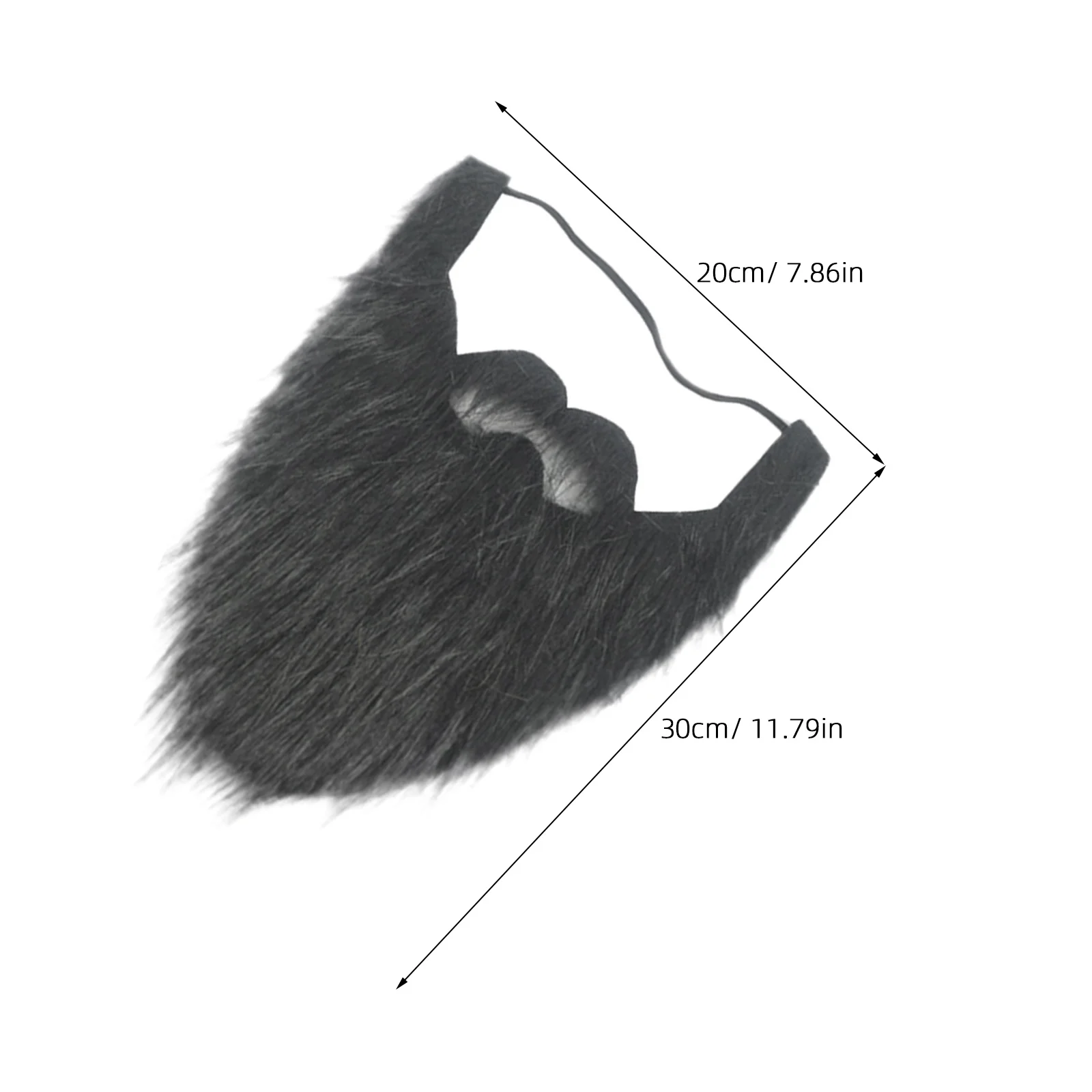 1pc Men Costume Cosplay Props Fake Beard Wigs Cloth Beard Stage Performance Props For Halloween Party Dress Up