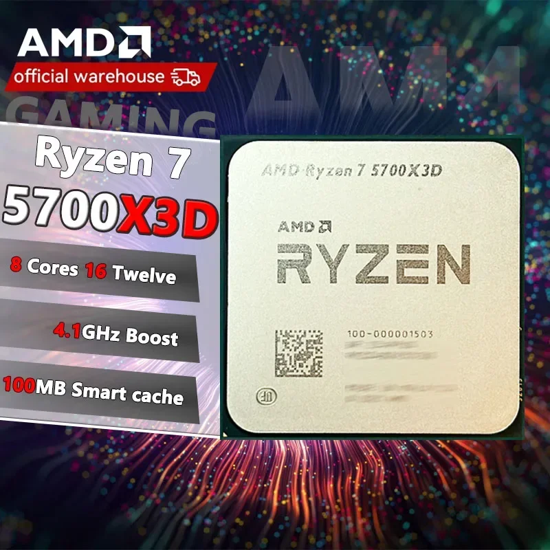 AMD R7 5700X3D Ryzen 7 5700X3D New Box without fan