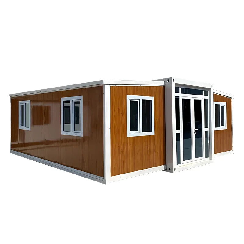 Expandable Container House Tiny House 3 Rooms Modular Manufactured Buildings Housing Prefab Homes Steel Assembled Garden Rooms