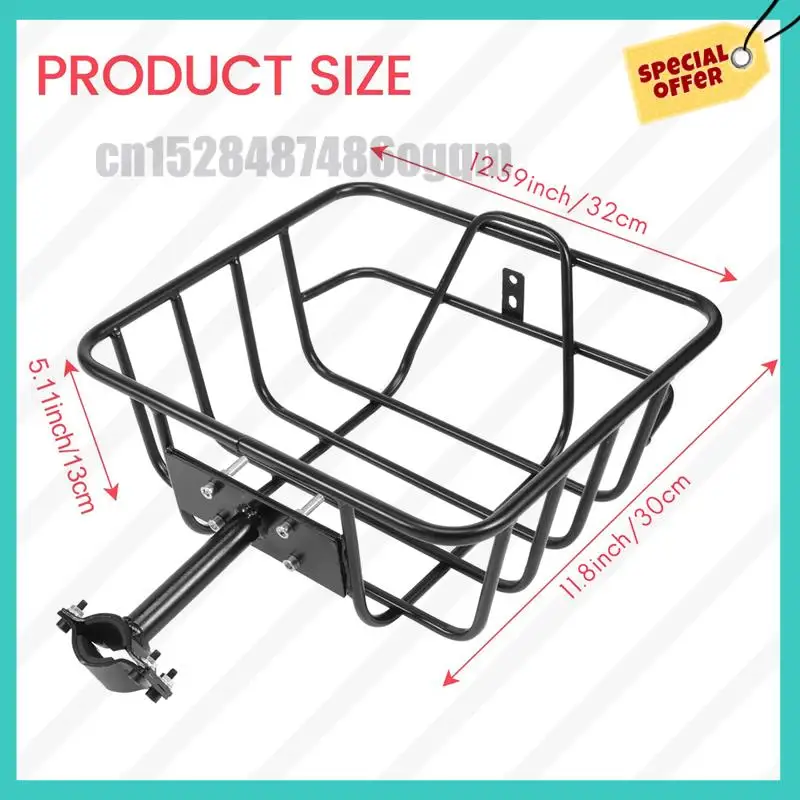 -ABJZ Wire Lift-Off Hinterkorb Fahrrad-Hinterkorb Eisen-Hängekorb Verdickter und verbreiterter Fahrradkorb für Fahrräder