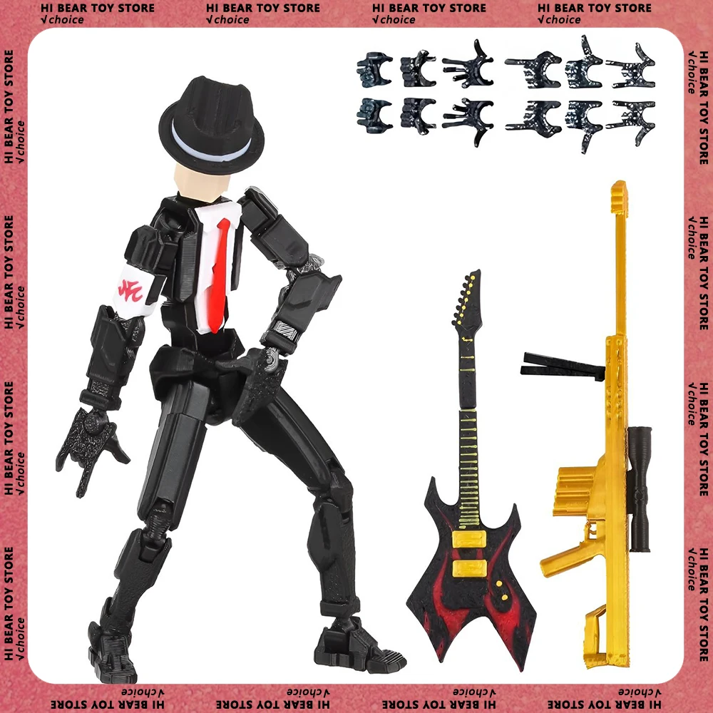 

20cm/13cm Michael Jackson Multi-Jointed 3d Printed T13 Action Figure Assembled Movable Robot Model Ultimate Collection Toy Gifts