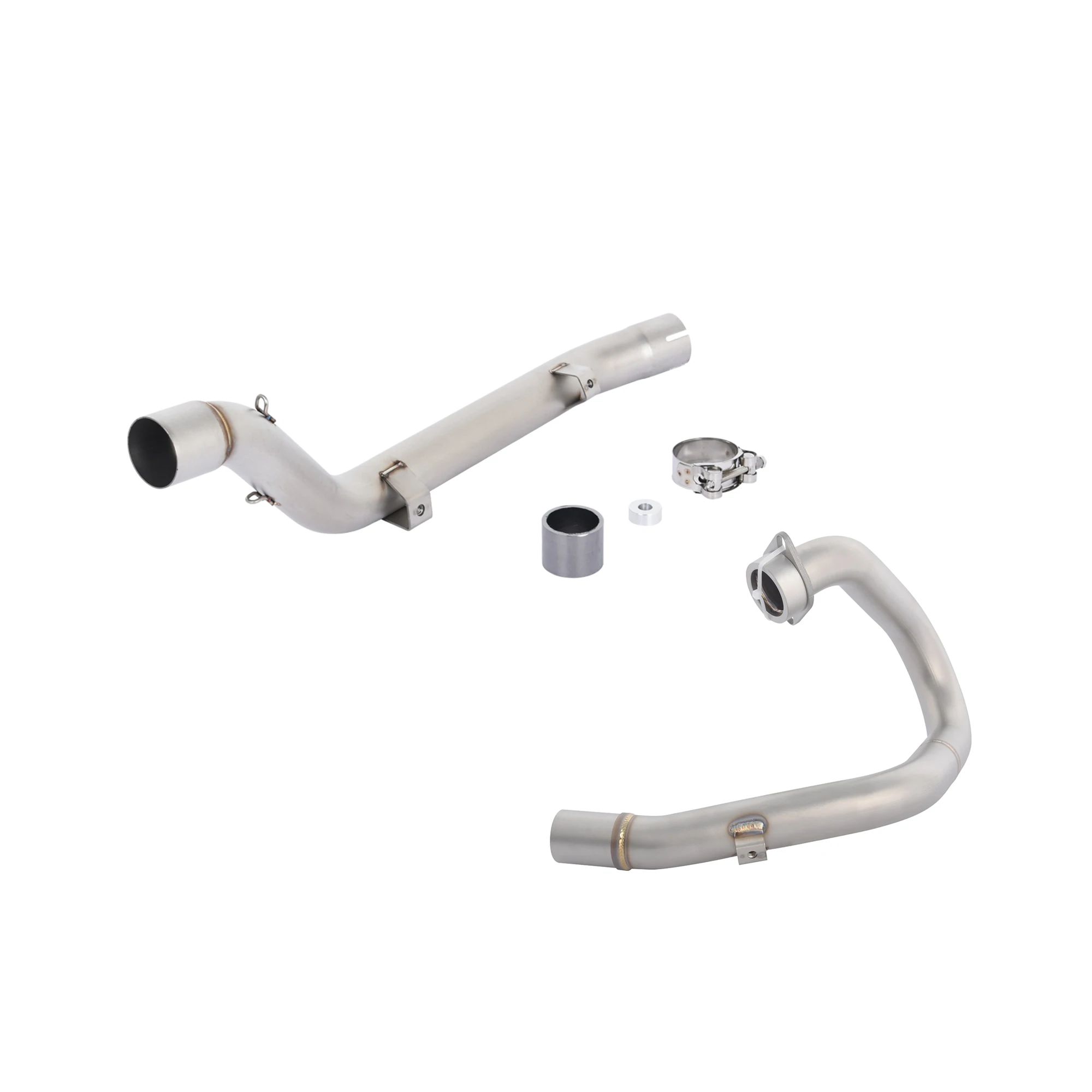 Suitable for the 2000 model year Suzuki DRZ400S and DRZ400SM – 2001, 2002, 2003, 2004, 2005, 2006, 2007, 2008, 2009, 2010, 2011, 2012, 2013, 2014, 2015, 2016, 2017, 2018, 2019, 2020, 2021, 2022, 2023, 2024, 2025, 2026 – mid-section exhaust pipe + front connector.