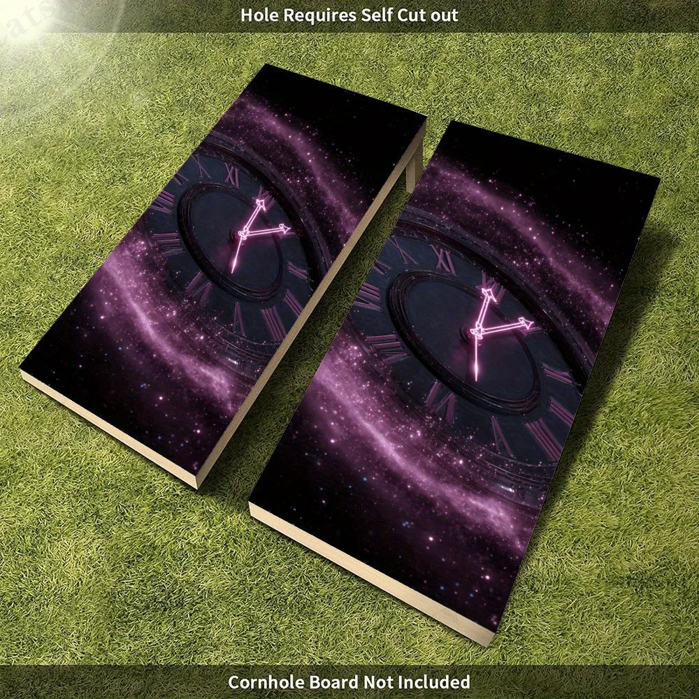 الفضاء - ملصق خيالي لساعة الوقت، قيمة عالية! شارات رمل من الفينيل المسطح ثنائية الأبعاد - صديقة للبيزانية وقيمة عالية، خالية من الفقاعات و #4