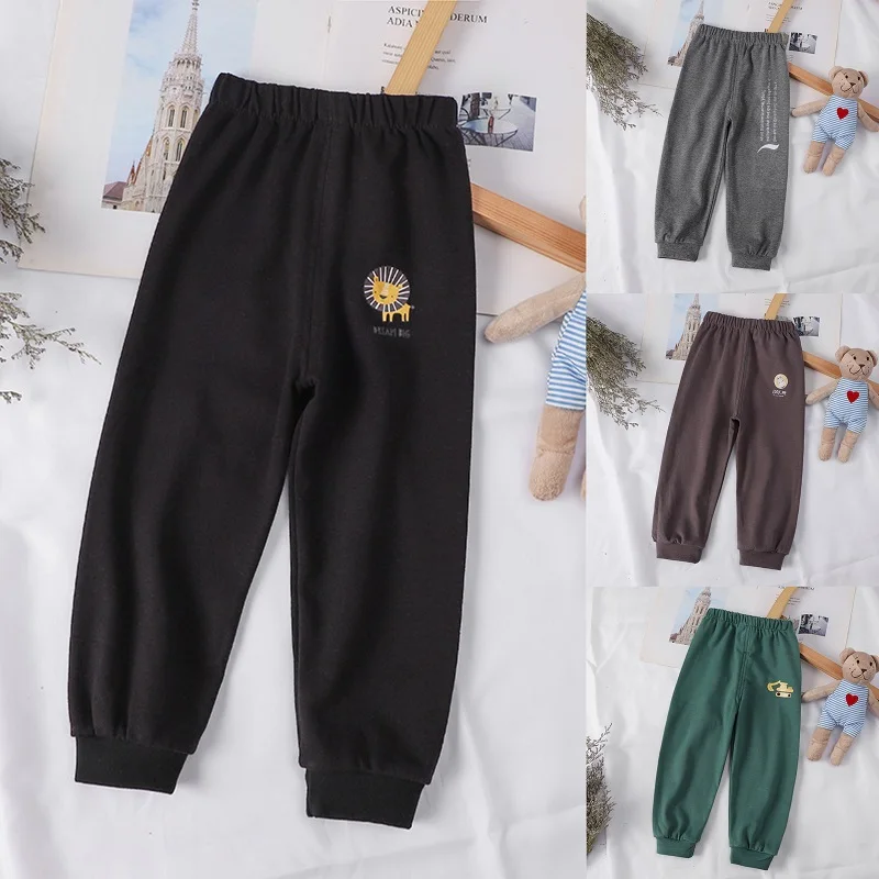 Cotton Children Casual Pants Baby Boys Girls Sport Pant 1 2 3 4 5 Years Kids Trousers Toddler Sweatpants Dropshipping