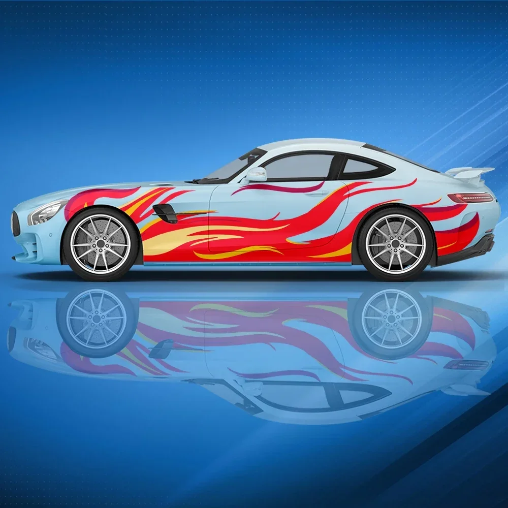

Fire Stripes Car stickers side graphics car modification accessories pain car racing packaging decals decorative stickers