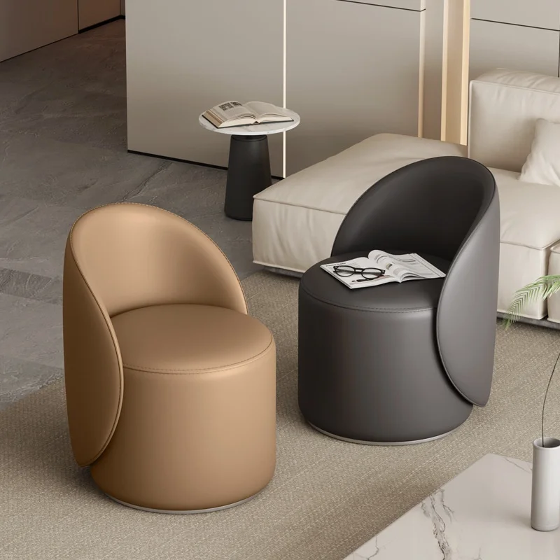 modern-luxury-leather-rotatable-dressing-stool-bedroom-living-room-sofa-small-pouf-coffee-table-shoe-changing-dressing-table