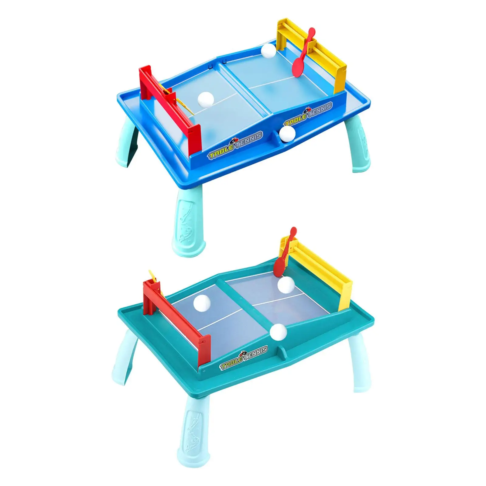 Child Table Game Ping Pong Toy Set Desktop Tennis Racket Detachable Legs for Travel Fun