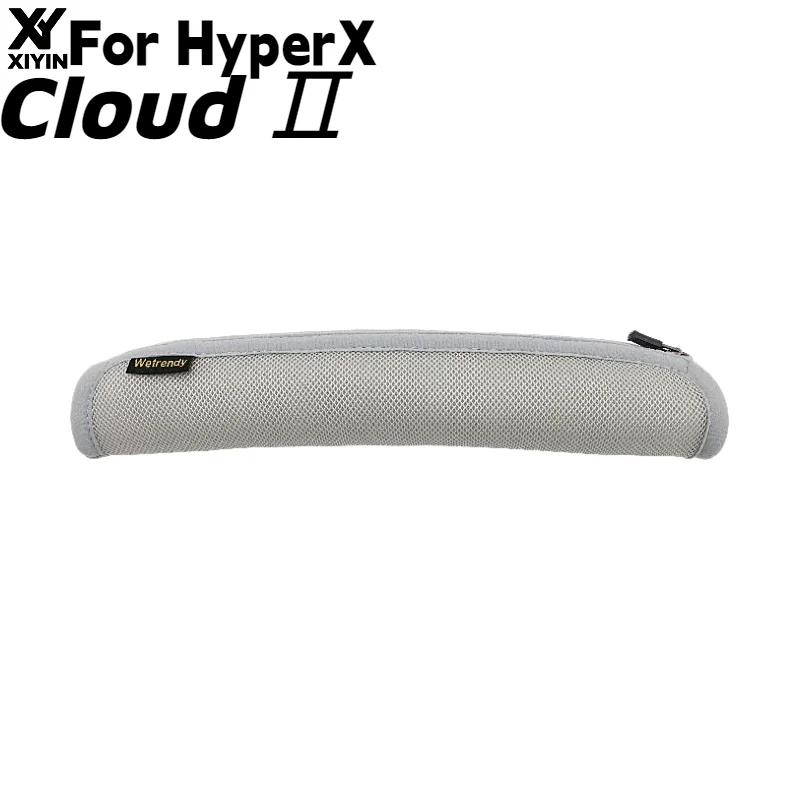 Comfortable Zipper Head Beam Protective Cover Sleeve for HyperX Cloud Ⅱ Headphones Replacement Headbeam Repair Parts