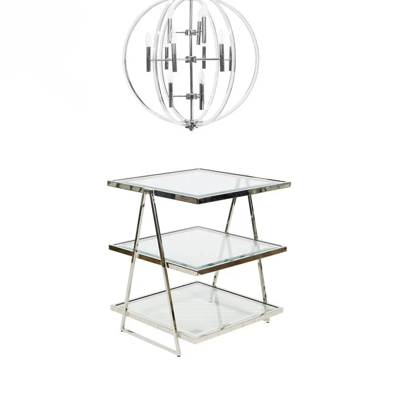 

American modern simple acrylic wrought iron chandelier/soft decoration design/villa/hotel/model room high-end chandelier