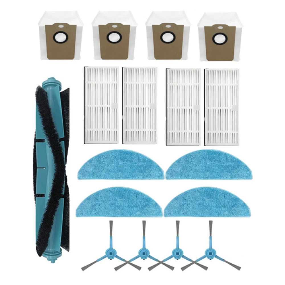 Abkr para blaupunkt bluebot precision plus robô aspirador de pó peças substituição principal escova lateral mop pano filtro saco pó