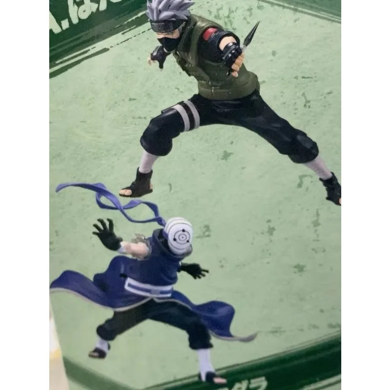 Bandai en Stock Figurines Naruto Shippuden idéales comme cadeaux Uchiha Obito Hatake Kakashi marchandises boîtes aveugles pour la Collection