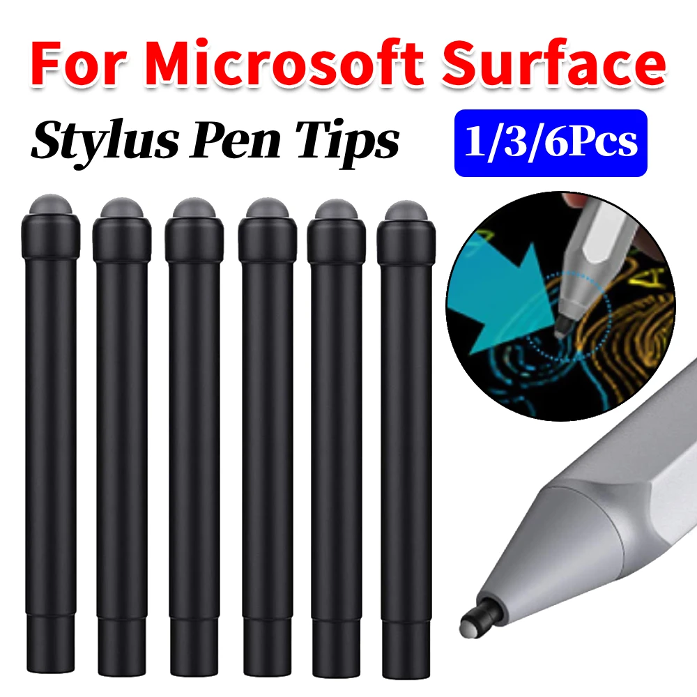 

Набор сменных наконечников для стилуса HB, сменные наконечники для сенсорных ручек для ноутбуков, набор наконечников для Microsoft Surface Pro