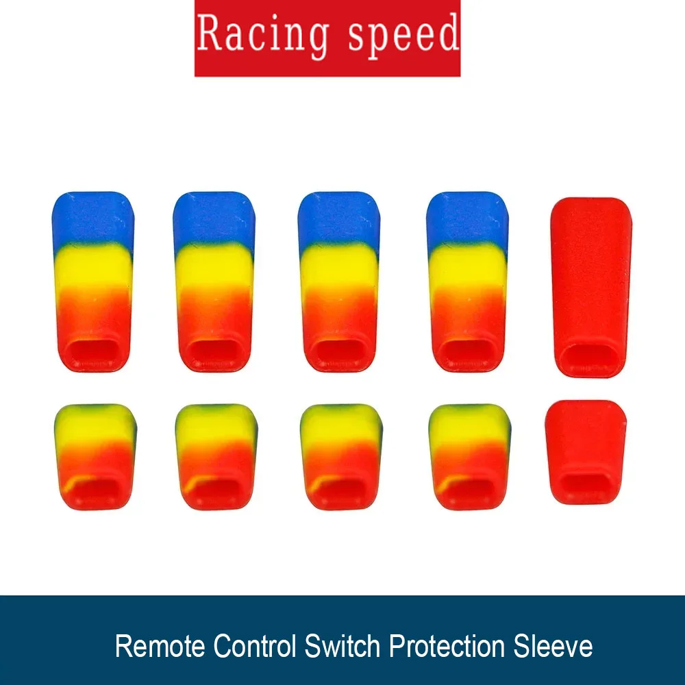 10 個 LDARC ノンスリップリモートコントロールスイッチ保護スリーブシリコンカバー Flysky JR FUTABA Frsky RadioLink RC FPV トランスミッター