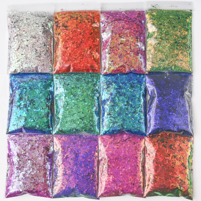 1 bolsa (50g) de lentejuelas camaleón para decoración de uñas, purpurina láser, copos holográficos, Paillette, polvo de espejo de galaxia para uñas, purpurina brillante