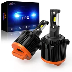 Luces LED de circulación diurna para coche, faros delanteros de 200W, H15, Canbus de haz alto, bombillas H7, Mazda, Audi, Golf 6, 7