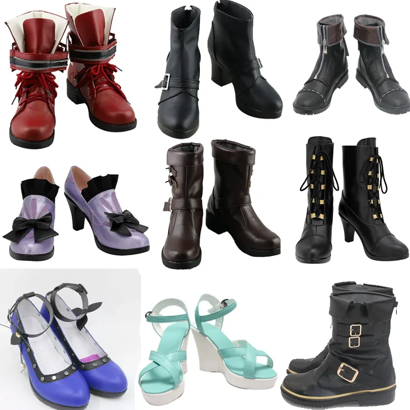 Final Fantasy VII 7 Leno Aerith Sephiroth Tifa Cloud Strife Cosplay Shoes Boots  custom made