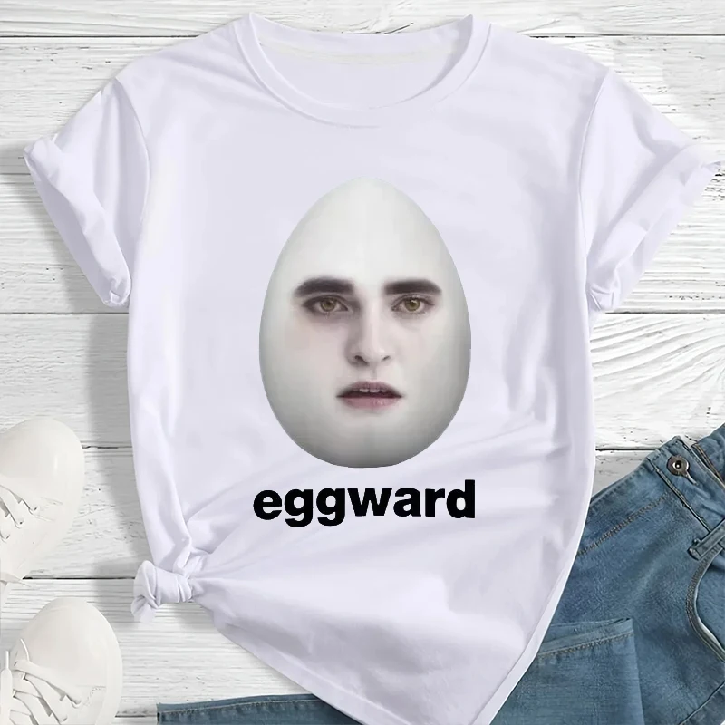 

Hot Twilight Eggward Funny Meme T Shirt Edward Cullen Parody Humor Clothing Women Casual Short Sleeve T-shirt Unisex Tee Tops