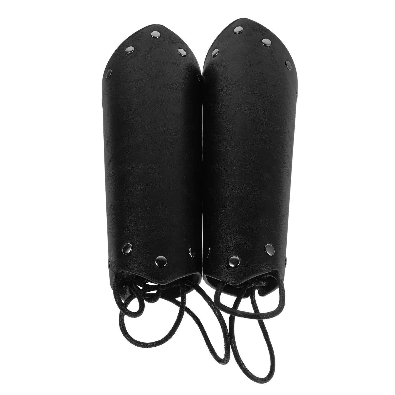 

2PCS Medieval Bracers Vintage Embossed Wrist Guards Comfortable PU Material Cosplay Stage Themed Parties