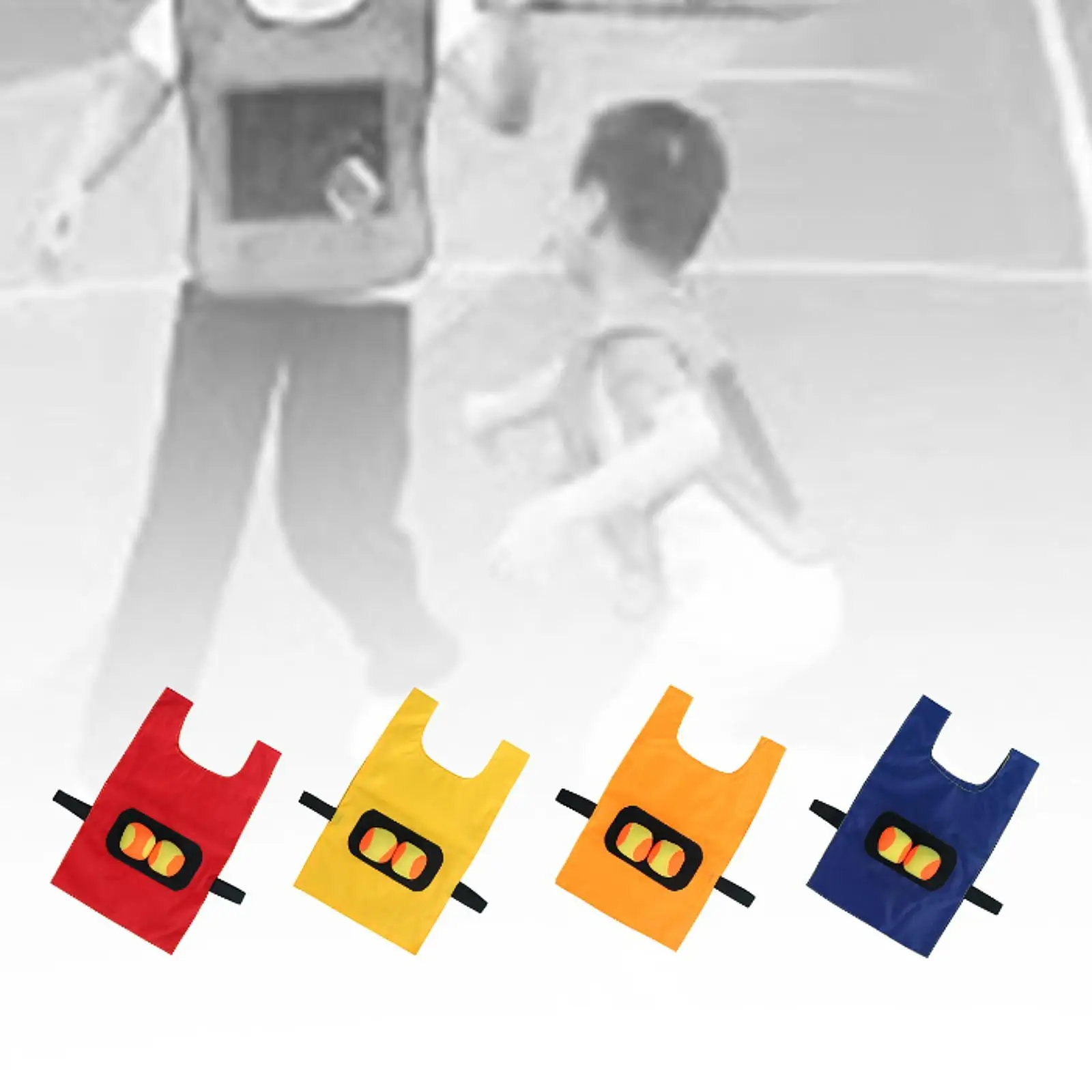 Dodgeball Spel Speelgoed met 2 Sticky Ball Party Carnaval Games Sticky Ball Vest Doelbal Vest voor Achtertuin Strand Buiten Tuin