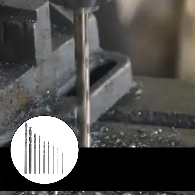 A2UD 10Pcs HSS White Steel Twist Drill Bit Set 0.5-3mm For Electric Grinding Drilling
