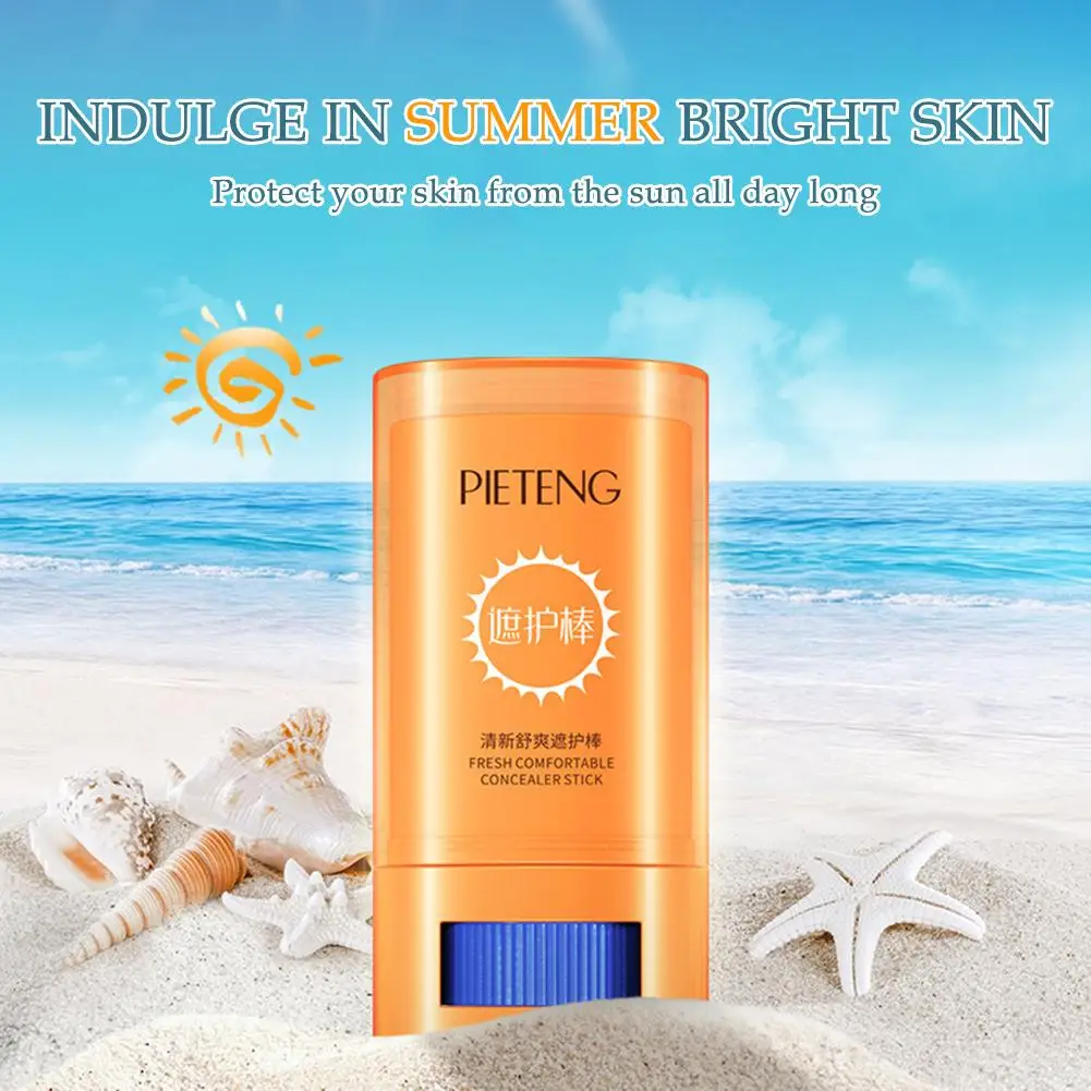 Face Body Sunblock Stick Whitening Sunscreen Moisturizing Refreshing UV Isolation Waterproof Concealer Brightening Protecto T1E1