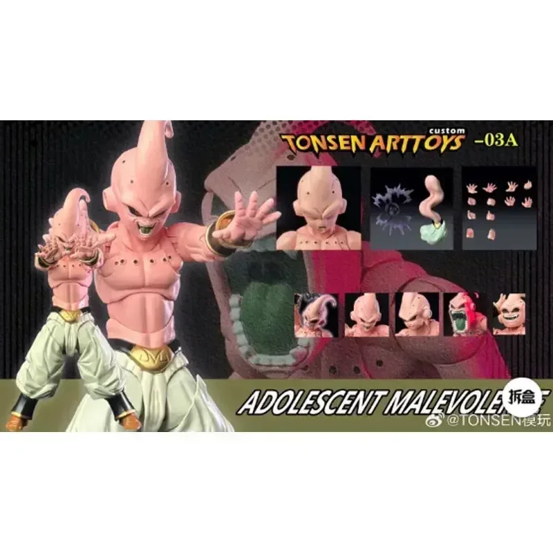 In Stock Tonsenarttoys Dragon Ball S.H.Figuarts Shf Teen Malice Majin Buu Boo Kid Anime Action Figure Toy Model Collector Gift.