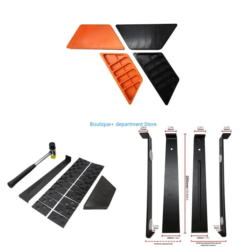 E1PD Ergonomic Heavy Duty 23Pcs Floating Floor Installation Tool With Storage Container
