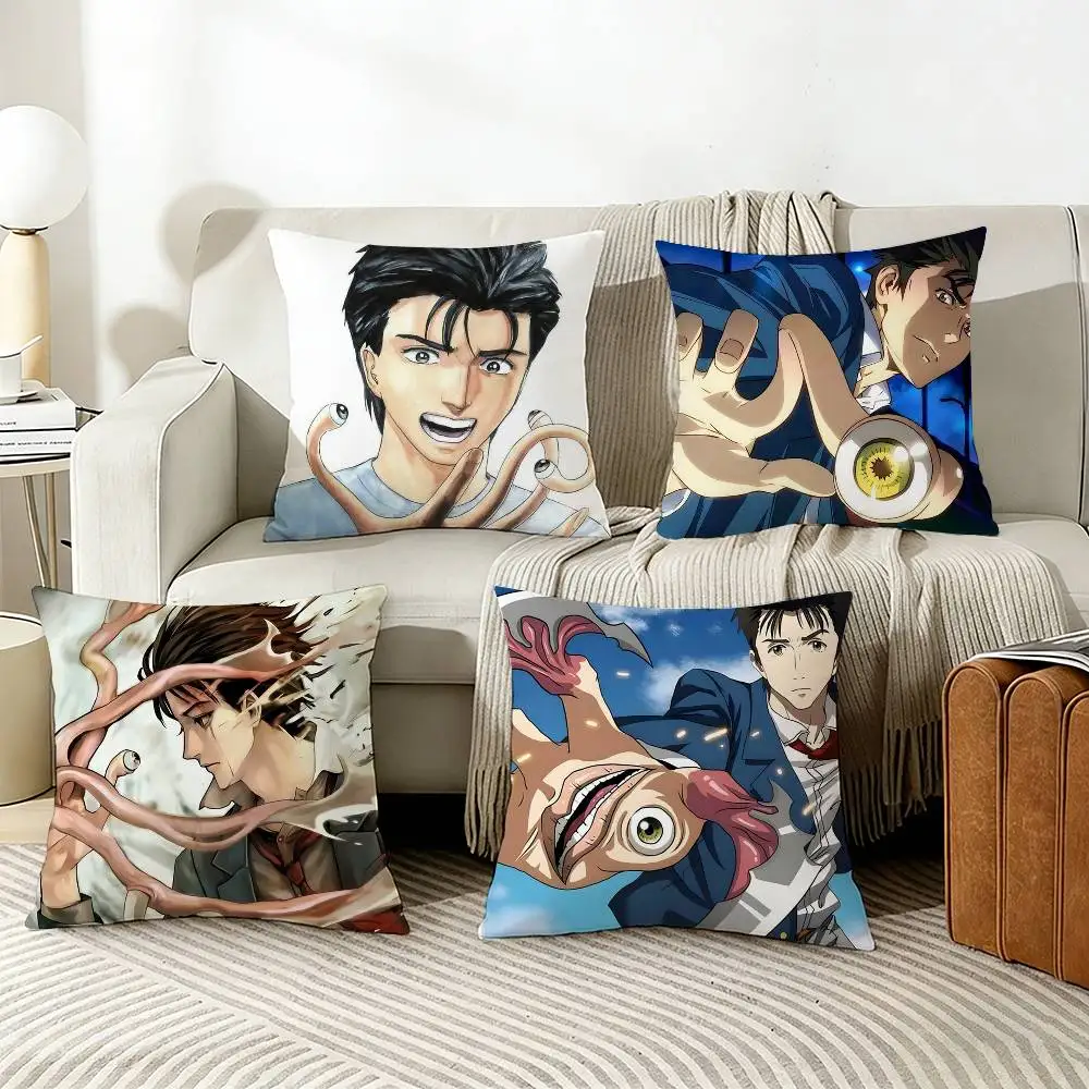 

Anime P-Parasyte Pillow Case Living Room Sofa Cushion Cover Suitable For Home Bedroom Room Decoration