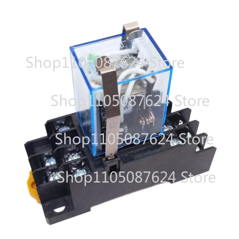 MM  Stock MY3N-J MY3NJ HH53PL JQX-13F 12V DC Coil Cube Relay & Socket Base