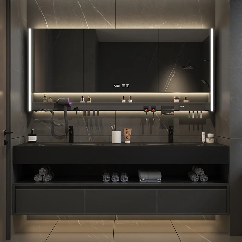 

Dressers Toilet Bathroom Cabinet Small Narrow Mirror Organizer Storage Perfume Vanity Cupboard Perfume Luxury Gabinete Furniture