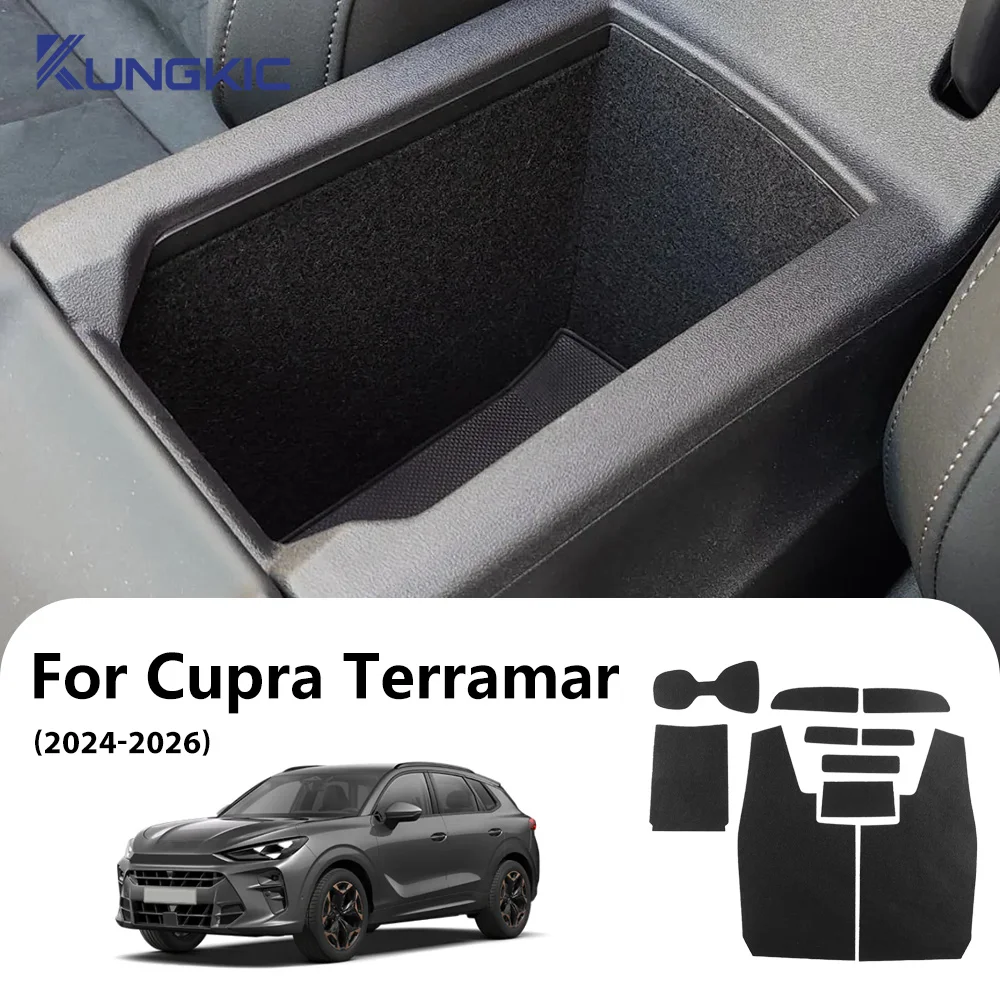 Pegatina de Gamuza Premium para el Panel de Control Central del Coche Cupra Terramar 2024 2025 2026, Accesorios Cupra Terramar 2025