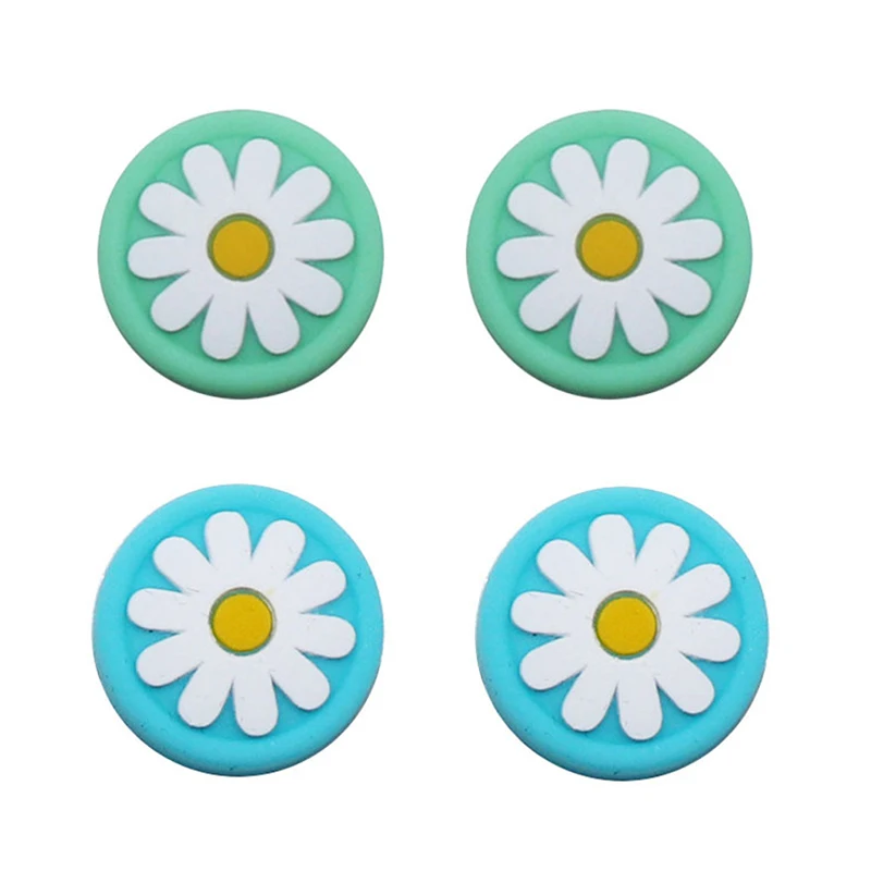 4 Buah Aksesori Tutup Tongkat Pegangan Silikon untuk Tutup Pelindung Sakelar Nintendo Joycon untuk Pengontrol Joystick Gamepad NS Lite