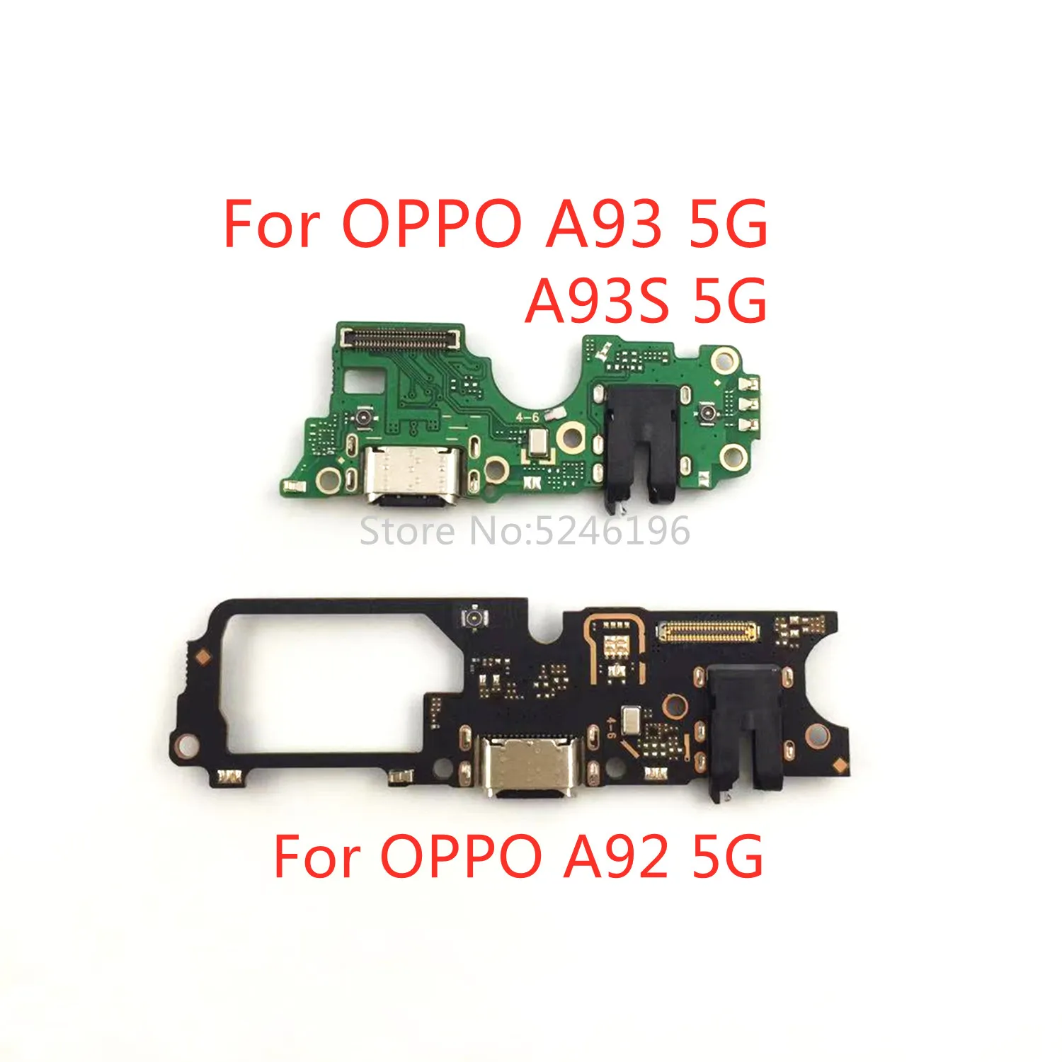 

1pcs USB Charging Port Charger Flex Cable For OPPO A93 5G OPPO 93S 5G OPPO A92 5G Base Connector Microphone Replace Part.