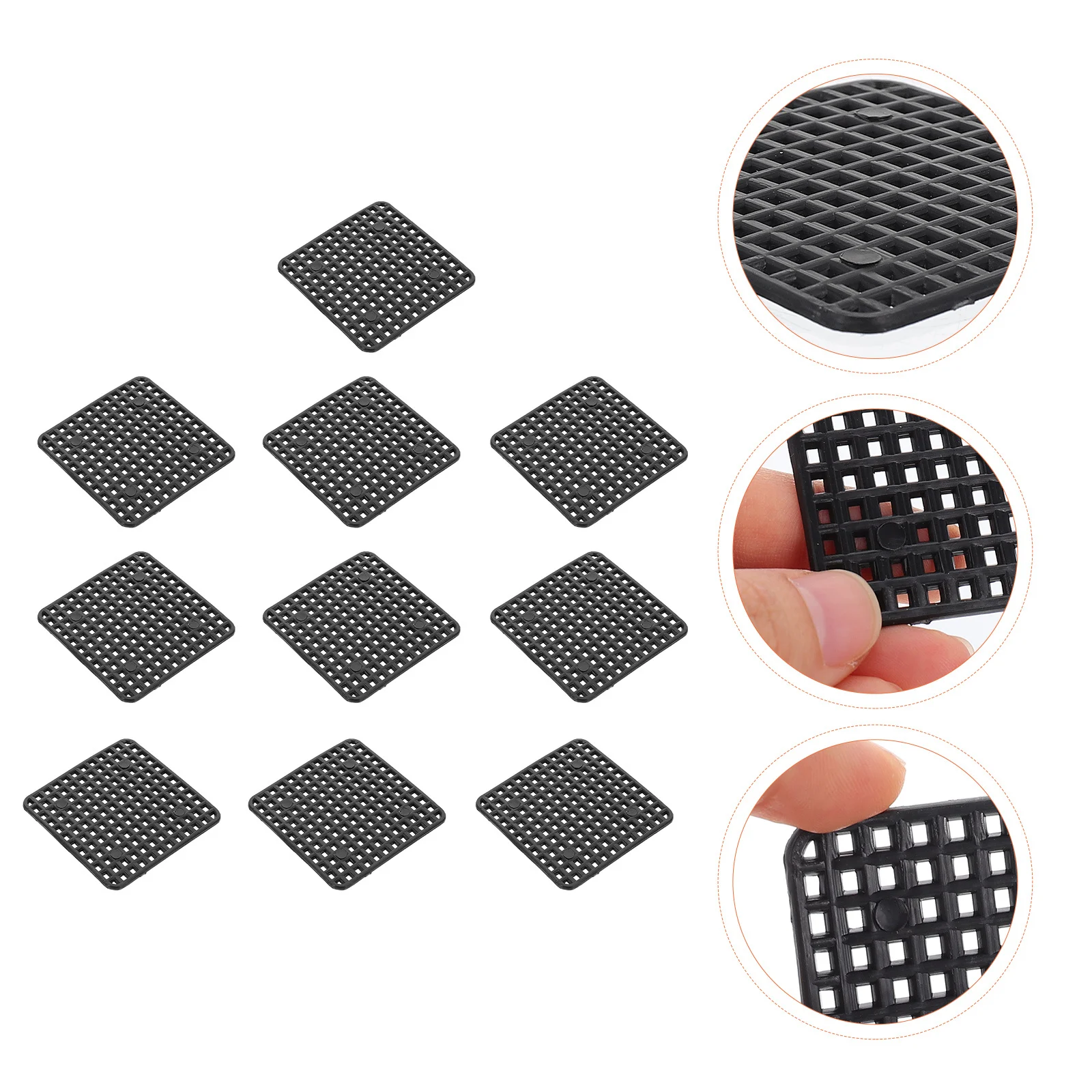 30 قطعة منصات أسفل اناء للزهور شبكة بلاستيكية حصير الصرف لنمو النباتات الصحية اناء للزهور ثقب منصات شبكية ملحقات الزهرية #3